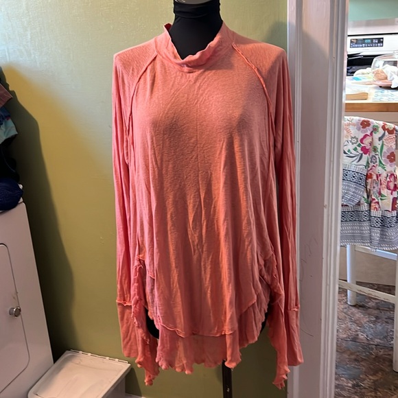 Free People Tops - Free People tunic top medium. Light orange